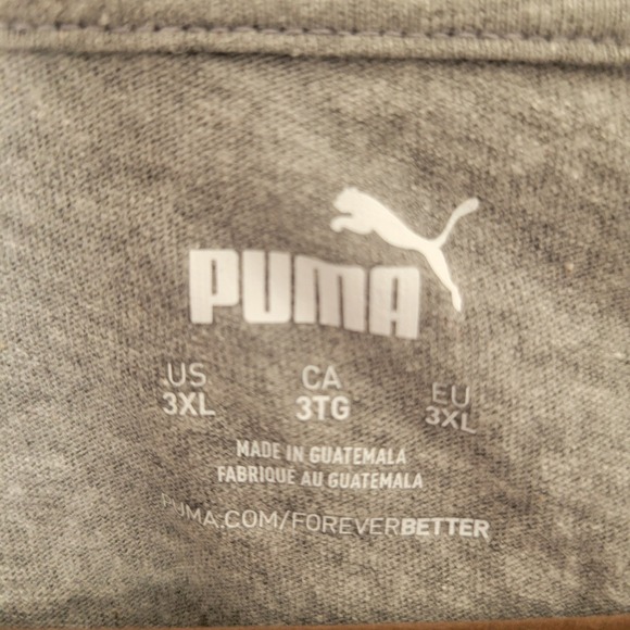 Puma Men's 3XL Tshirt Grey Sport Athletic Gym Lightweight - Picture 2 of 8